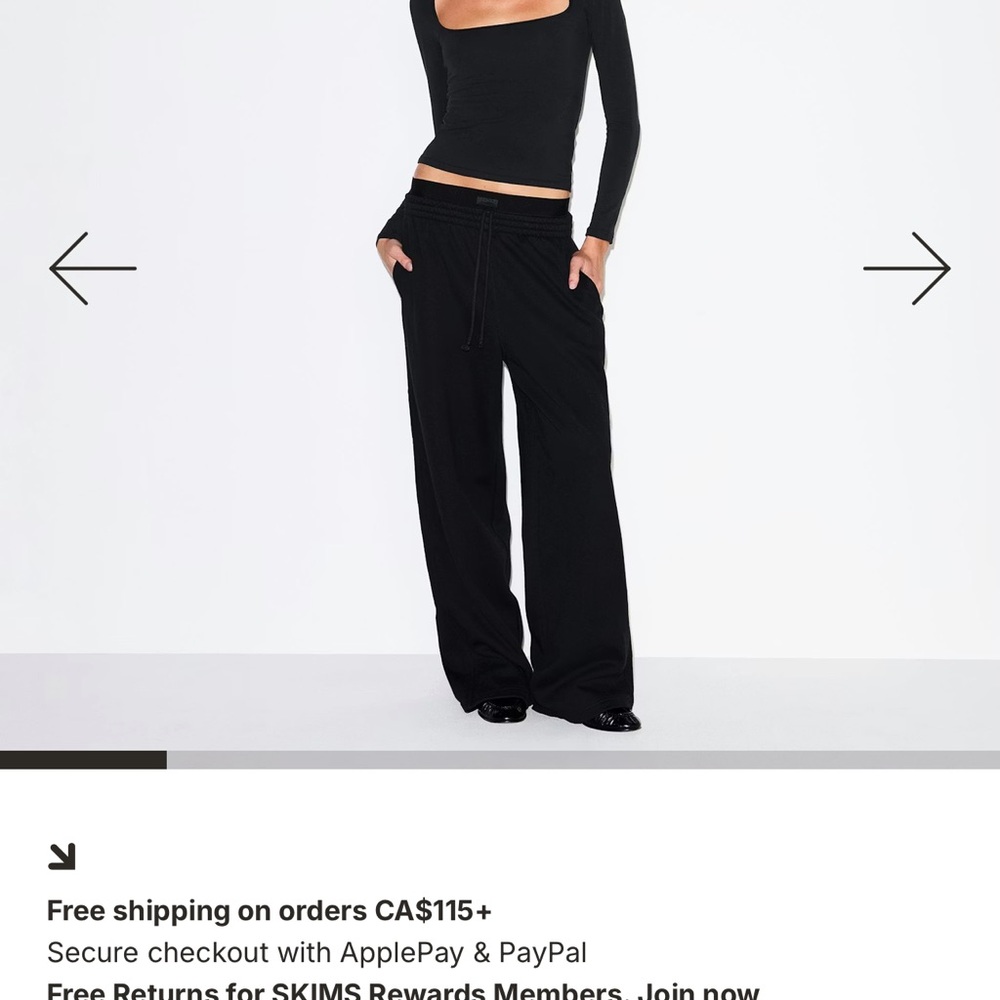 SKIMS Double waist band cotton fleece
